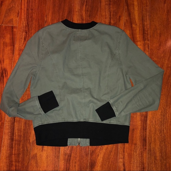 Sanctuary Anthropologie Green Bomber Jacket•Small - Picture 7 of 8